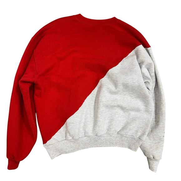 Vintage Russel Athletic Diagonal Split Red / Gray Corvette Sweatshirt Sz XL READ - Picture 2 of 6